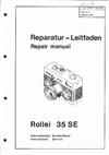 Rollei 35 SE manual. Camera Instructions.